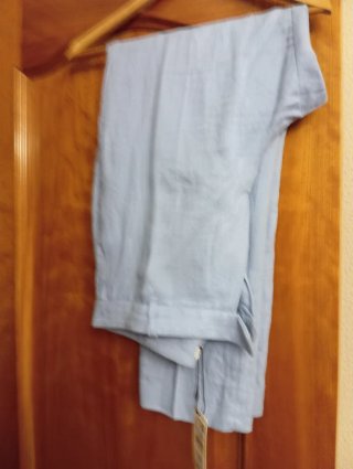 Traje de pantalón azul