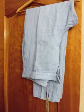 Traje de pantalón azul