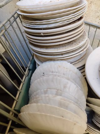 Platos, bandejas camarero, jarras, cubiertos, lote