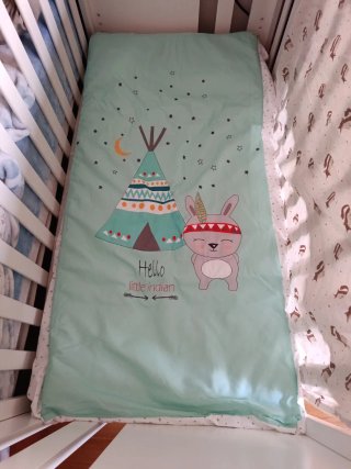 Edredón cuna estampado indio