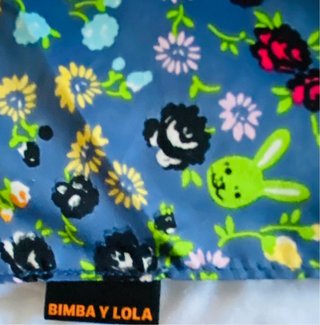 Pañuelo Bimba y Lola floral azul
