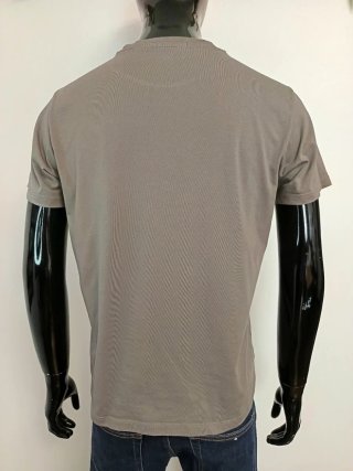 Camiseta Replay Gris Logo Naranja