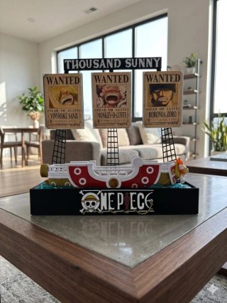 Expositor Suporte One Piece Piratas Thousand Sunny