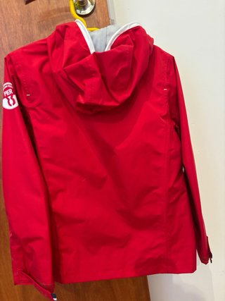 Chaqueta impermeable roja Tribord