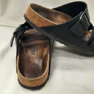 Ciabatte Birkenstock Pelle Nera Tg 37