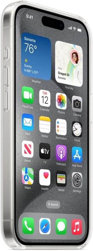 Apple funda transparente con MagSafe protección