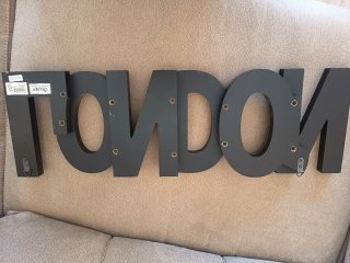 Adornos de madera estilo Londres Caja baúl, caja