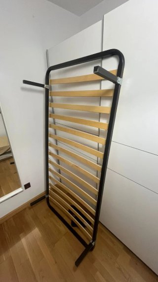 Estructura Cama Ikea Madera Metal Negra