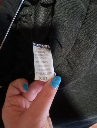 Pantaloni velluto neri taglia XXL