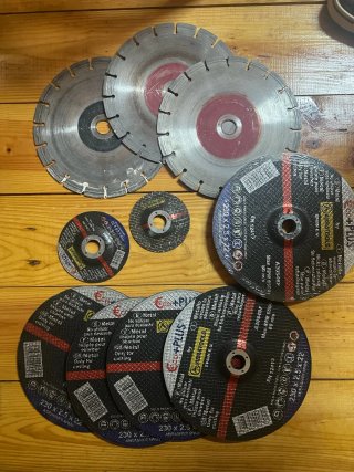 Lote 10 discos radial 230x2.5