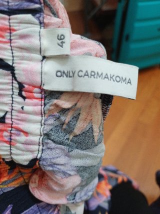 Pantaloni donna gamba ampia fantasia floreale