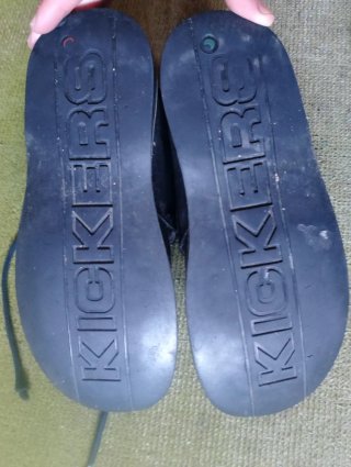 Botines Kickers Cuero Negro Talla 40
