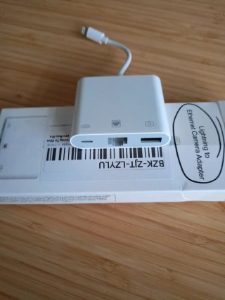Adattatore Lightning a Ethernet per fotocamera