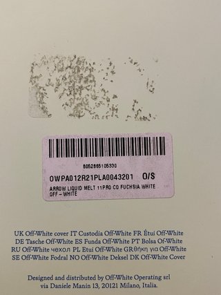 Cover Off-White per iPhone 11 Pro