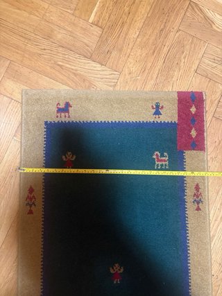 Alfombra étnica 126x67 cm