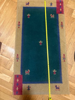 Alfombra étnica 126x67 cm
