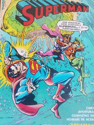 LOTE 3 TOMOS DE SUPERMAN.CON AQUAMAN.