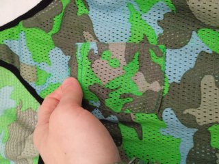 Vestito estivo camouflage donna turchese e verde