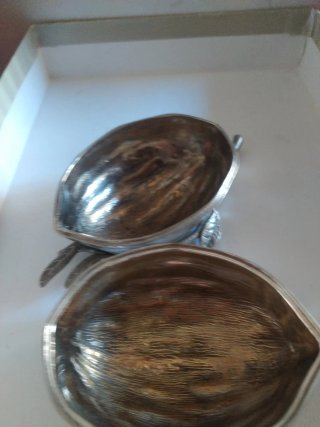 Schiaccianoci vintage metallo argentato anni '70