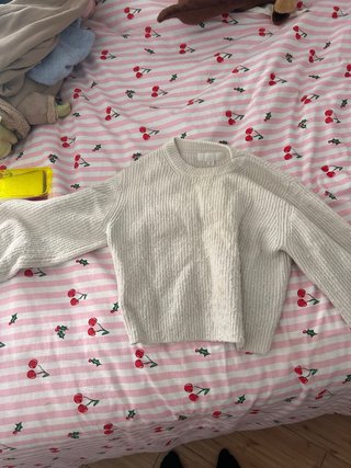 Jersey blanco de punto