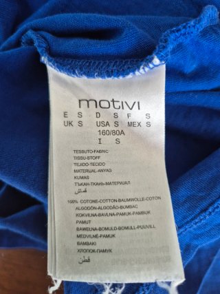 T-shirt Motivi blu taglia S