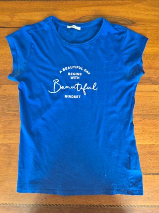 T-shirt Motivi blu taglia S