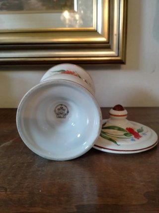 Vaso ceramica ESTE anni 60 decorato