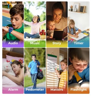 Reloj Inteligente Infantil Dinosaurio Azul