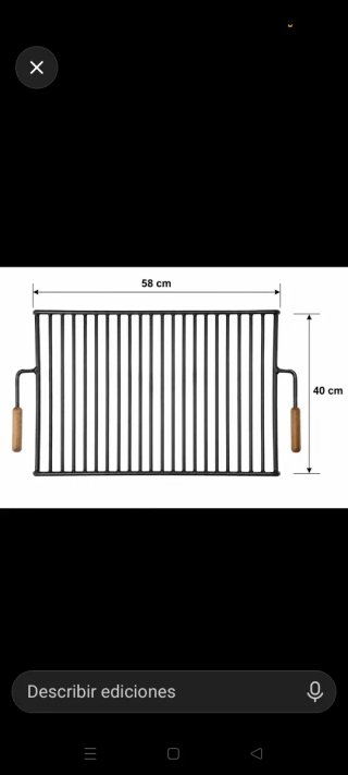 Barbacoa de metal y madera