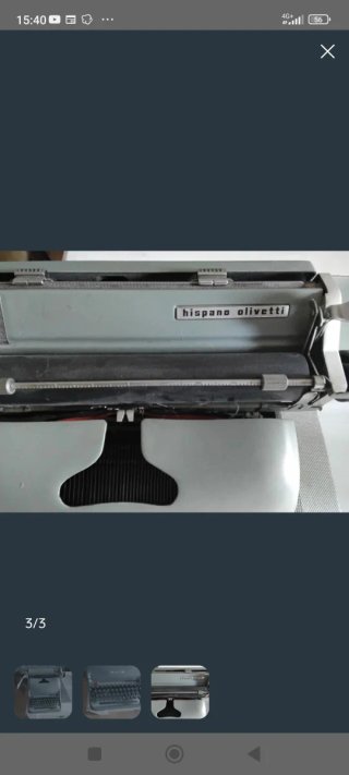 Máquina de escribir Hispano Olivetti
