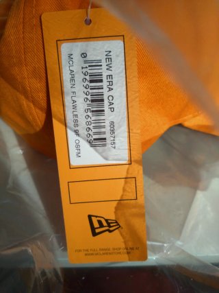 Gorra McLaren F1 New Era 9FORTY Naranja
