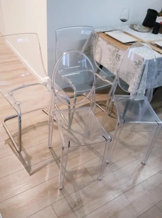 Sillas de diseño en metacrilato 4 ud