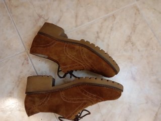 Zapatos Lince Ante Marrón Talla 37