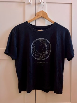 Camiseta Hollister Constelaciones negra