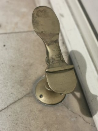 Horma zapatero bronce antiguo