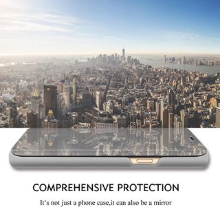 Funda espejo piel sintética Samsung Galaxy