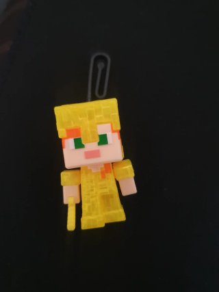 Figura Alex Minecraft Armadura Dorada