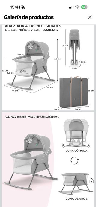 Cuna Kinderkraft LOVI Bebé