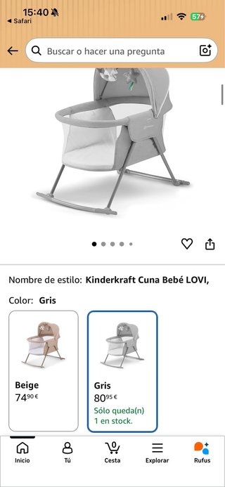 Cuna Kinderkraft LOVI Bebé