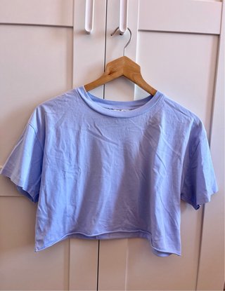 Camiseta azul cortao