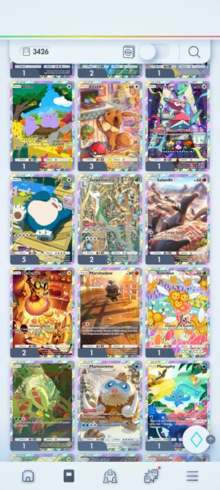 Cartas Pokémon TCGP - Colección Variada
