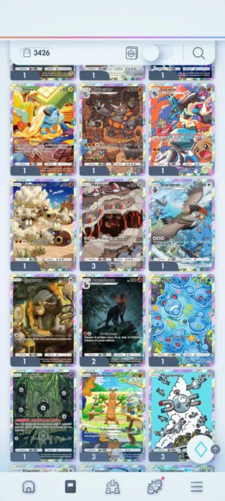 Cartas Pokémon TCGP - Colección Variada