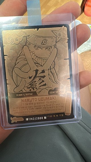Carta Naruto Uzumaki Legendary y caja sellada