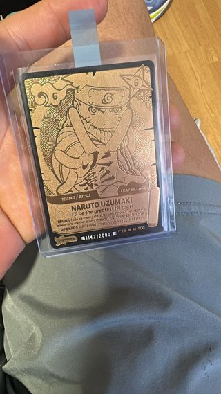 Carta Naruto Uzumaki Legendary y caja sellada