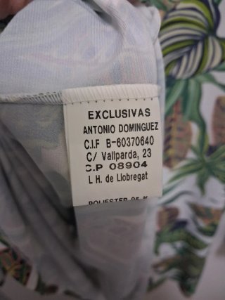 Blusa Talla 52 Estampado Hojas