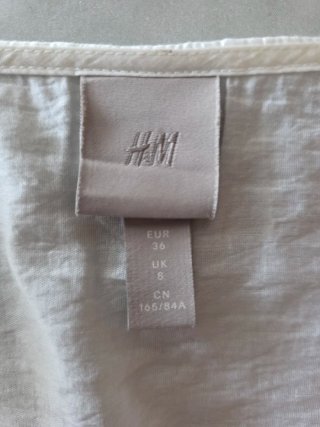 Blusa H&M Escote Cuadrado T.36
