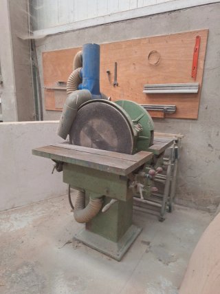 Lijadora de discos carpintería