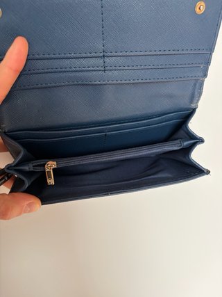 Cartera Stradivarius azul verdoso