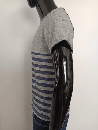 Camiseta Pepe Jeans Rayas Gris y Azul