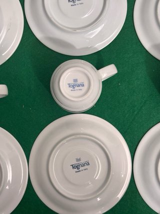Set 8 Tazzine Caffè Tognana Porcellana